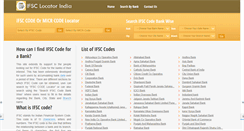 Desktop Screenshot of ifsccodelocator.com